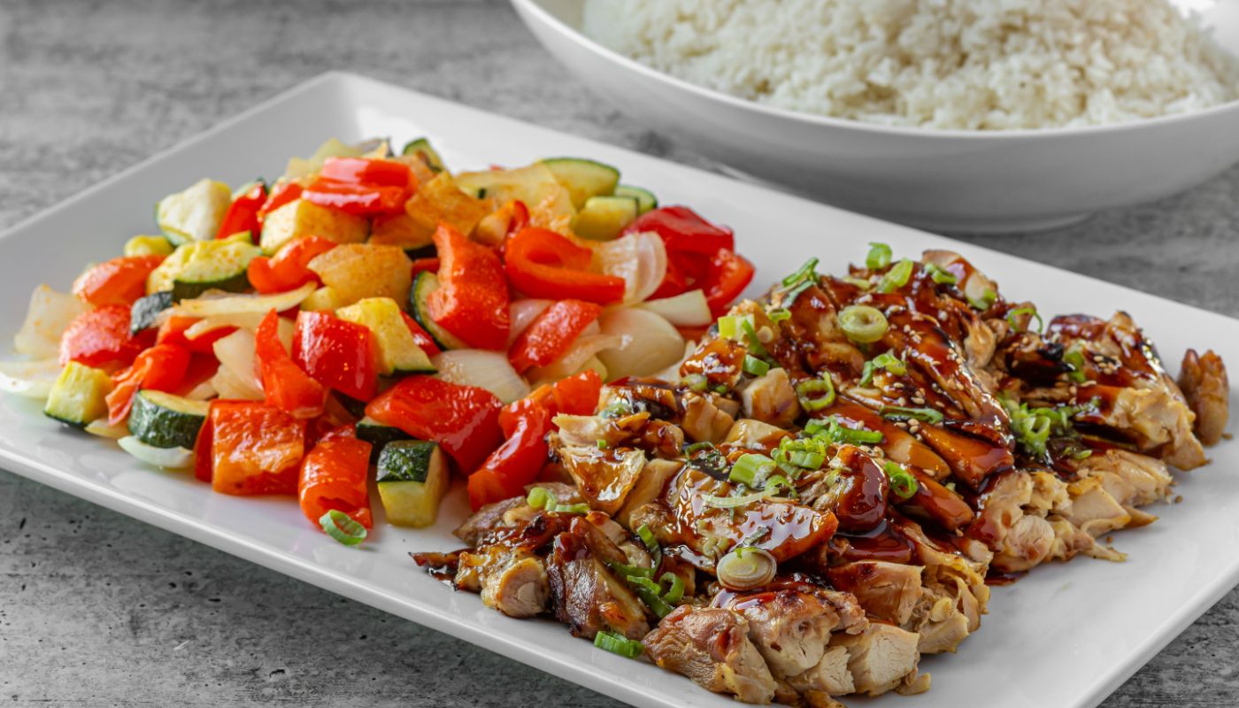 Chicken, Rice, & Veggies.