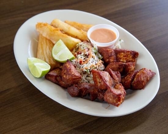 Yucca With Chicharron.