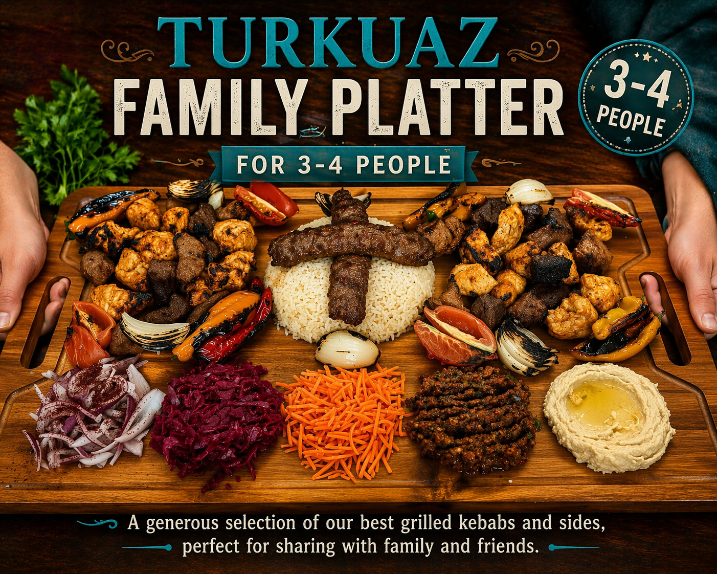 Family Platter Kebabs.