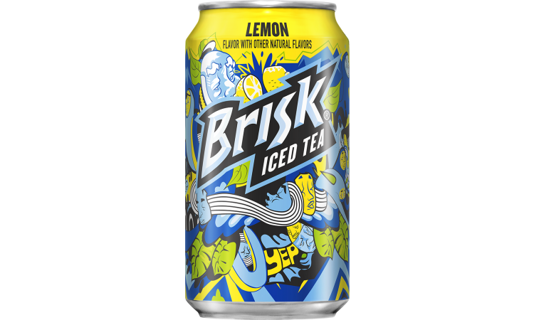 Brisk Lemon - 12oz Can.