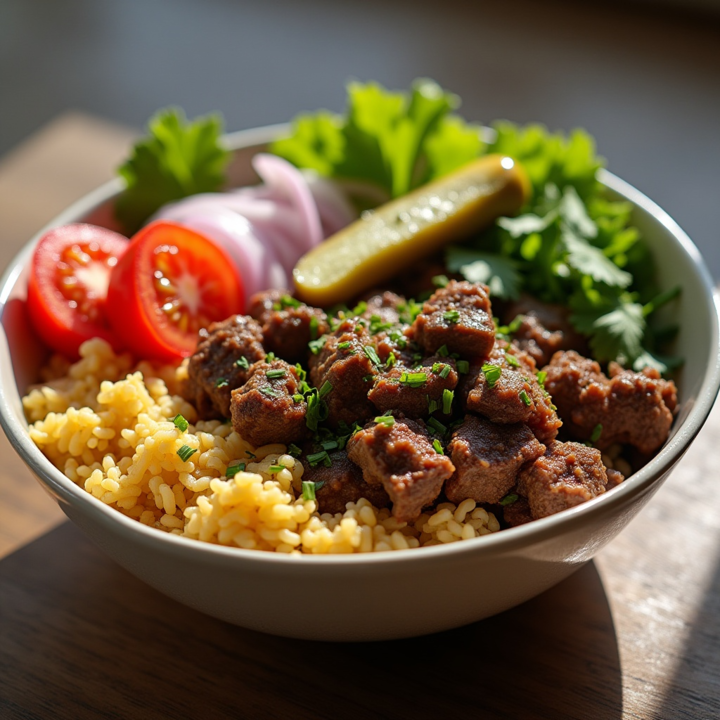 Beef Shawarma Bowl.