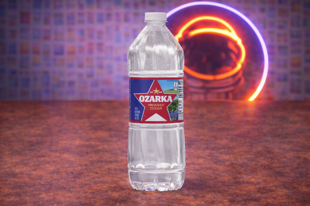 20 oz Ozarka Water.