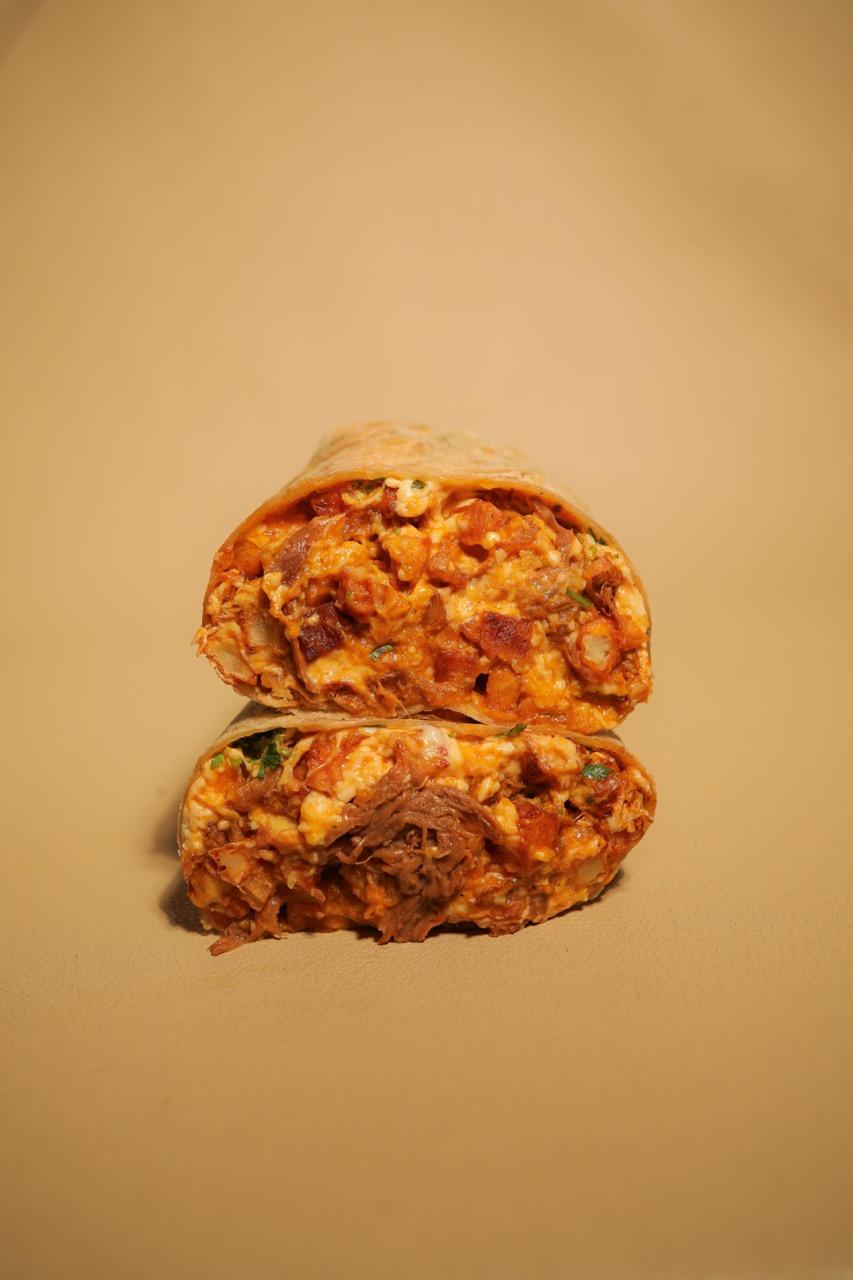 Machaca Breakfast Burrito.