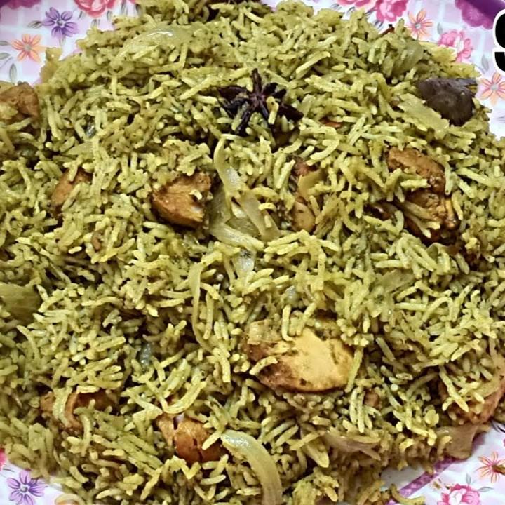 Family Gongura Chicken Palav.