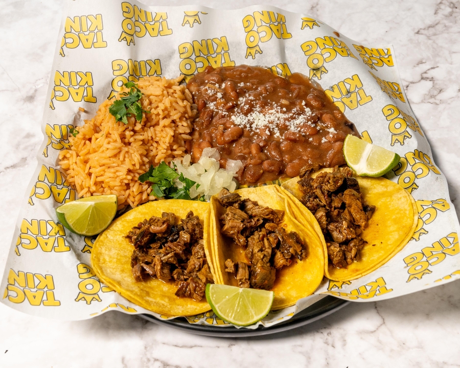 King Taco Combo - Steak.