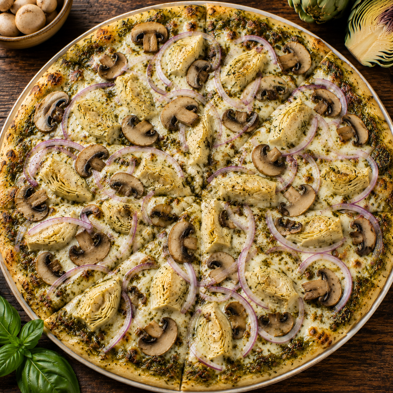 Pesto Chicken Pizza - O.
