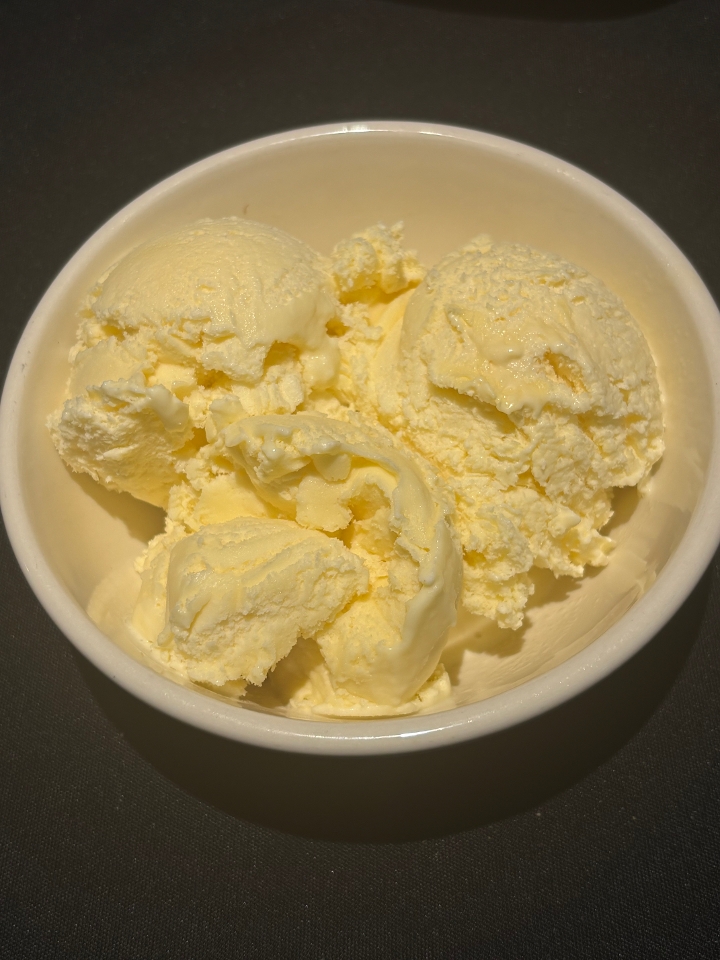 Vanilla ice cream.
