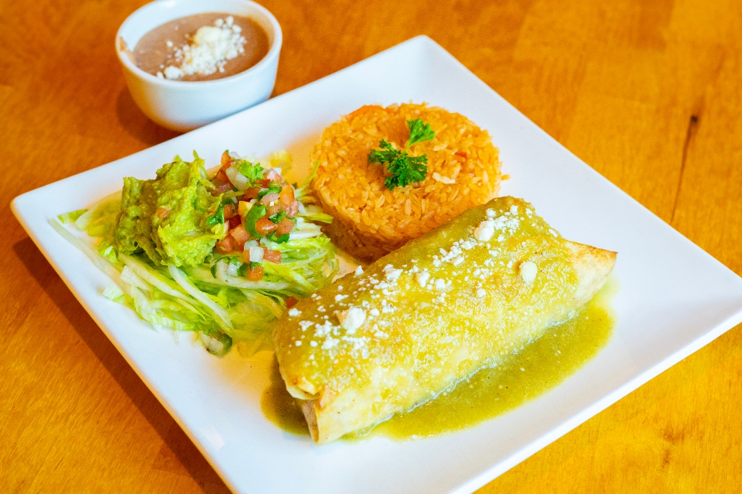 (L) Burrito Acapulco.