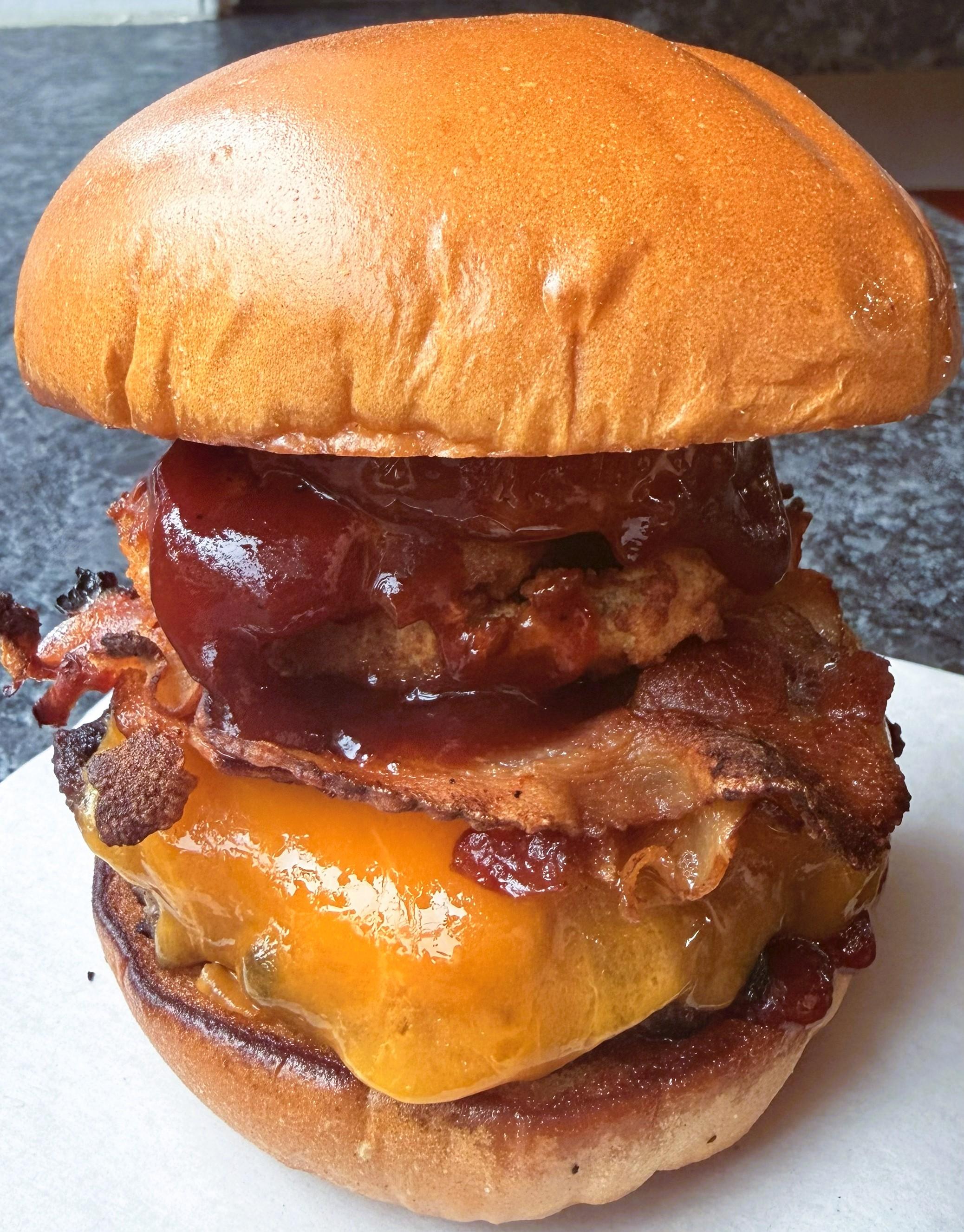 Spicy Cowboy Smash Burger.