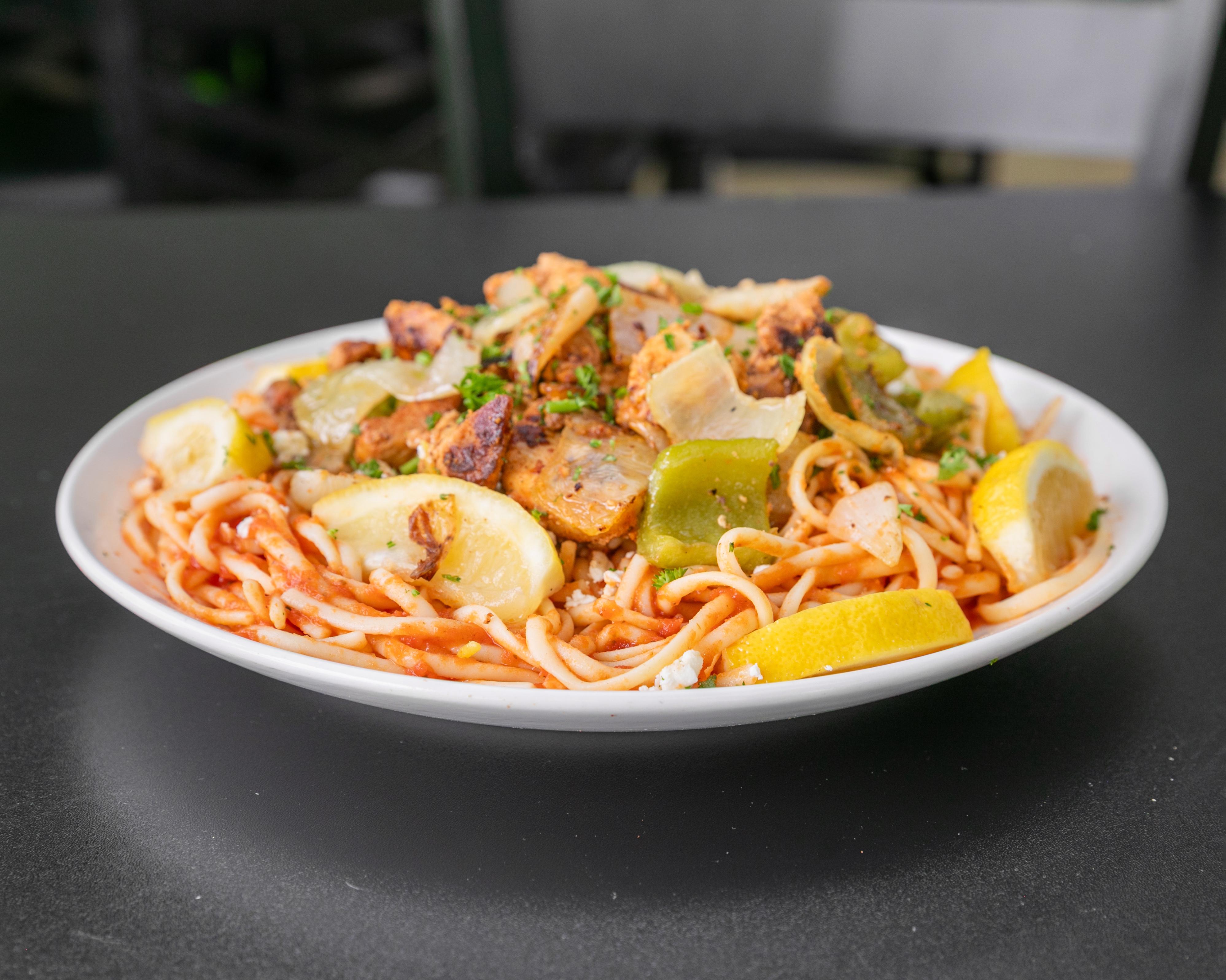 Spaghetti with Chicken.