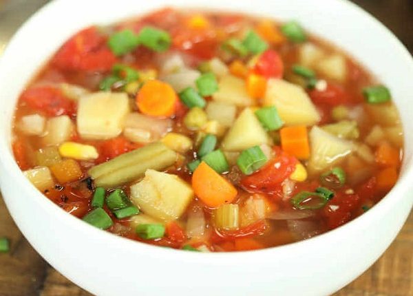 Chicken and Veggies Soup.