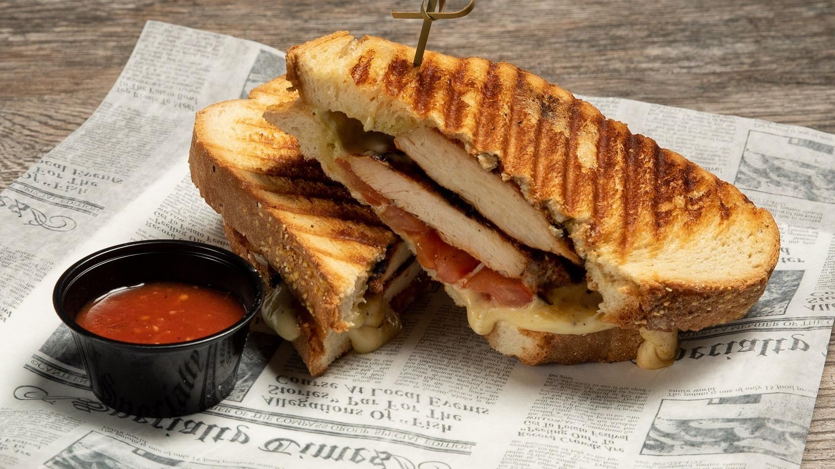 Blackened Chicken Panini.