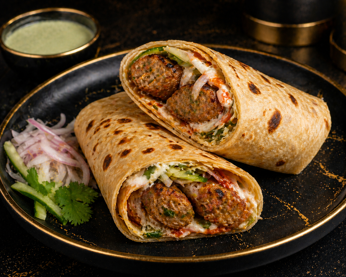 Chicken Sheekh Kabab Punjab Pocket.