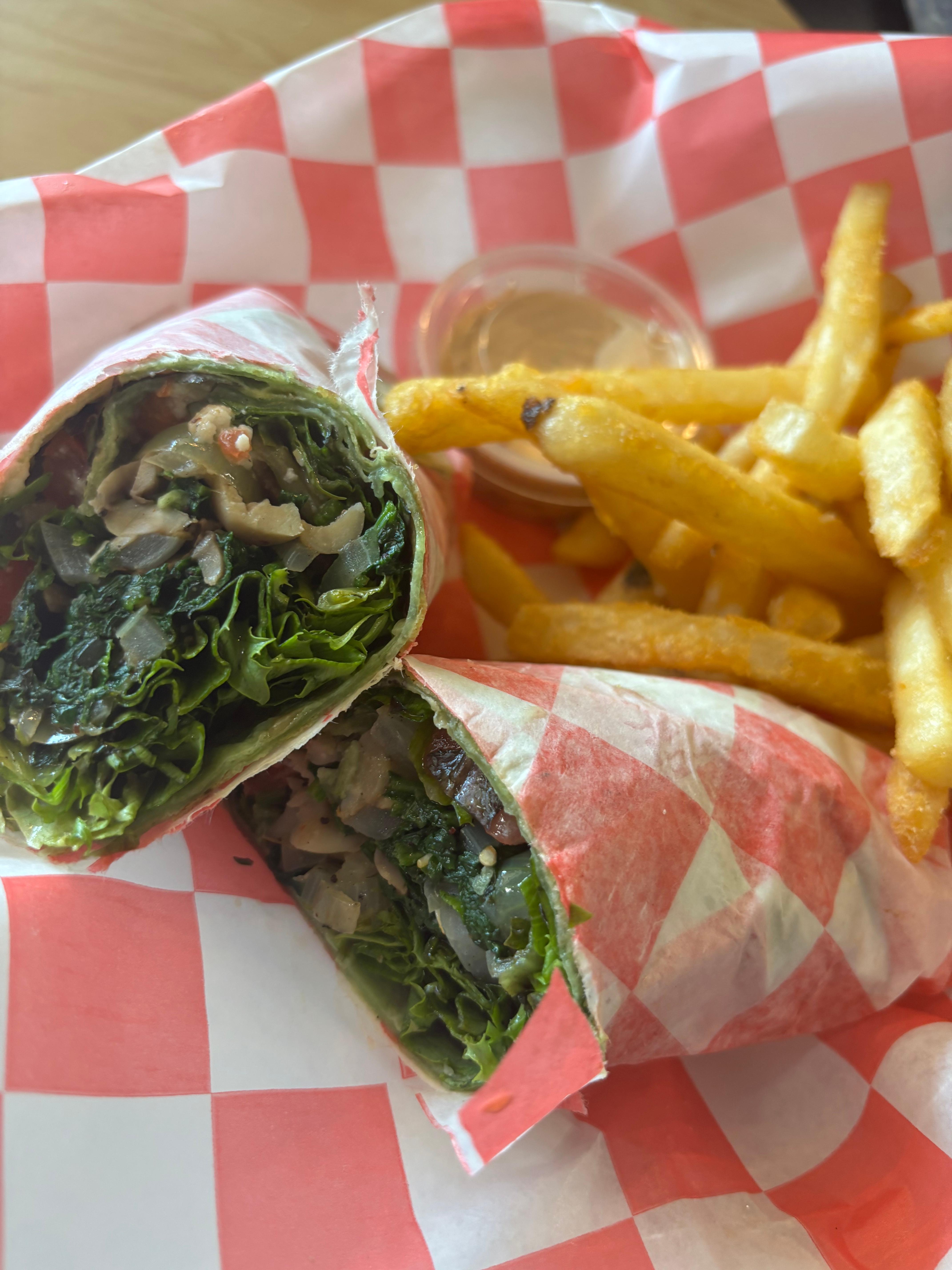 Aries Fiery Veggie Wrap.