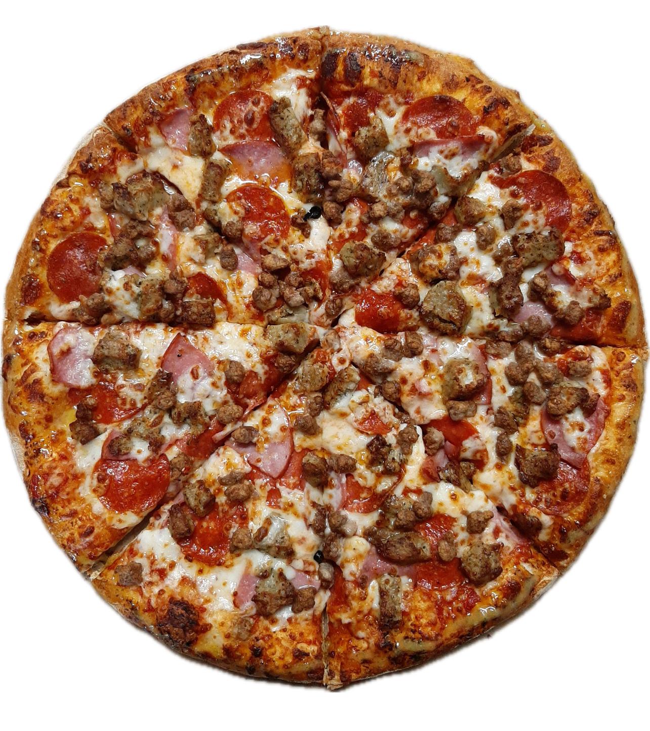 16" Indian Butter  chicken pizza.