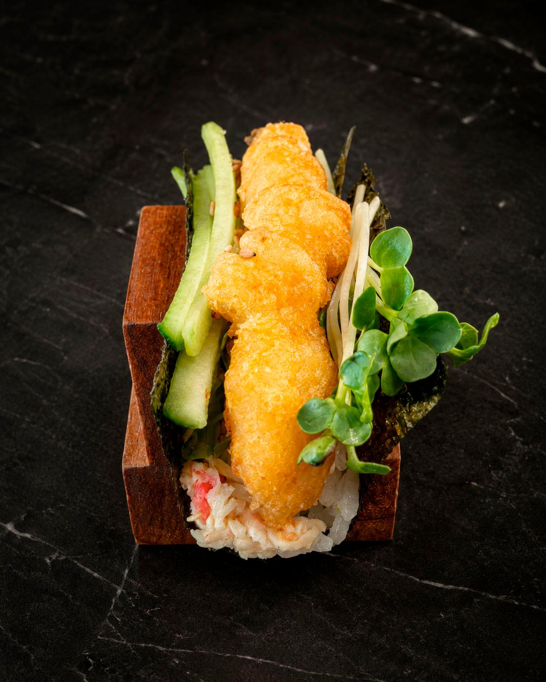 Shrimp Tempura Handroll.