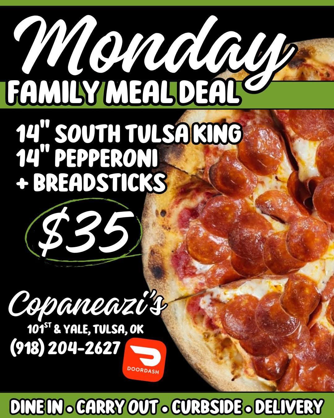 Family Meal Deal Monday.
