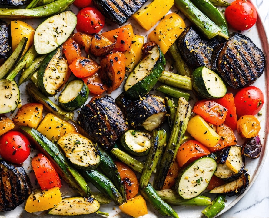 Grilled veggies.