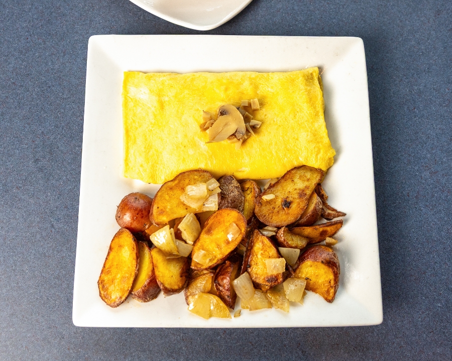 Mushroom & Cheese Omelette.