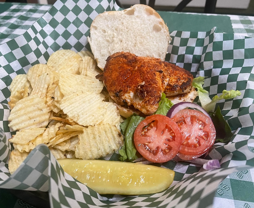 Two Blackened Chicken Sandwich.