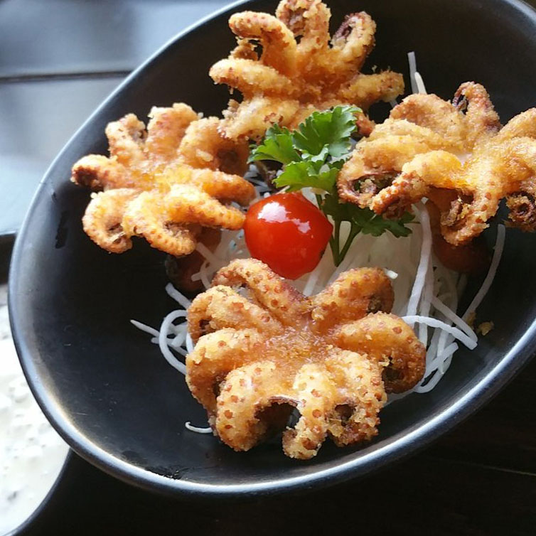 Fried Baby Octopus