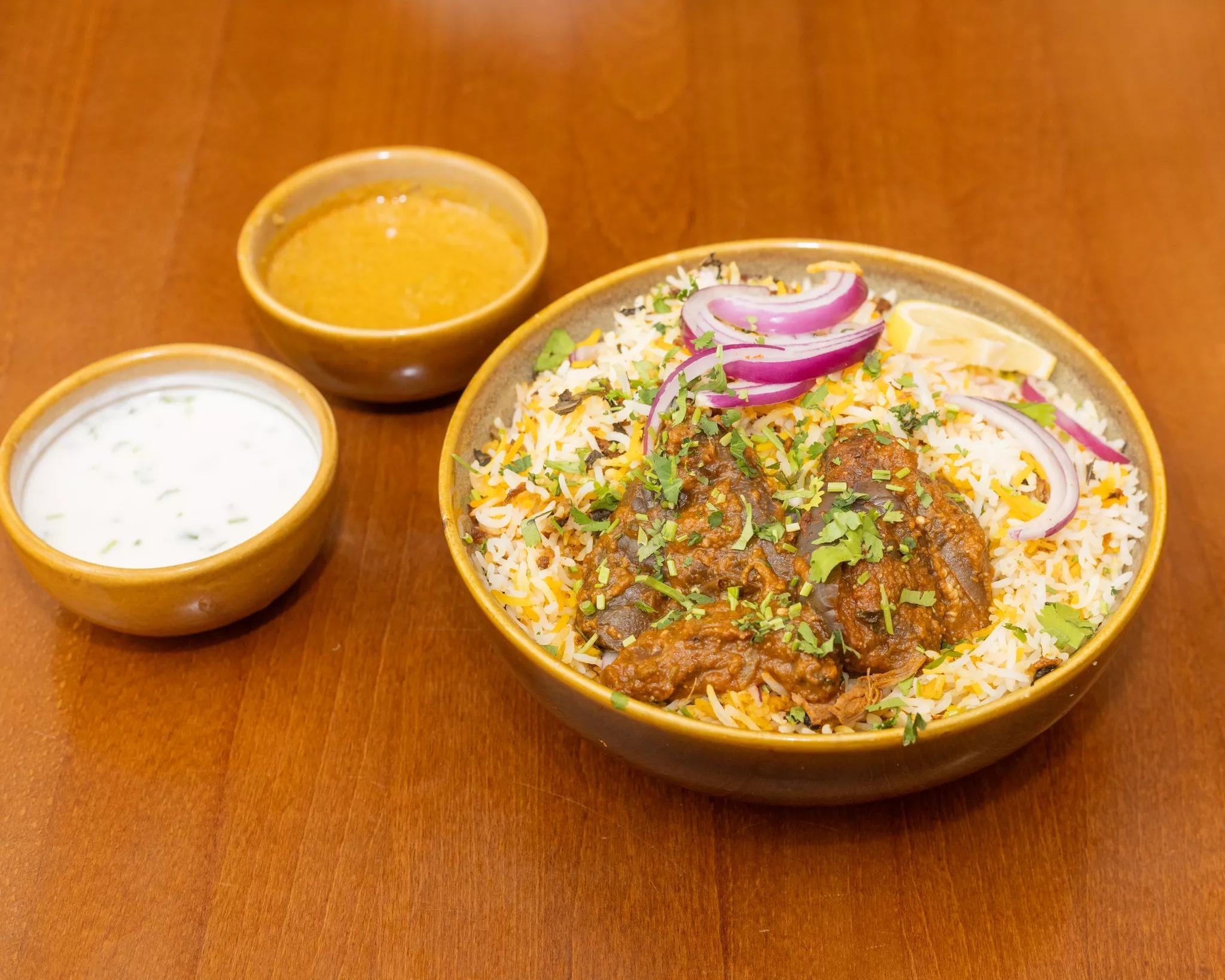 Guthi Vankaaya Biryani.