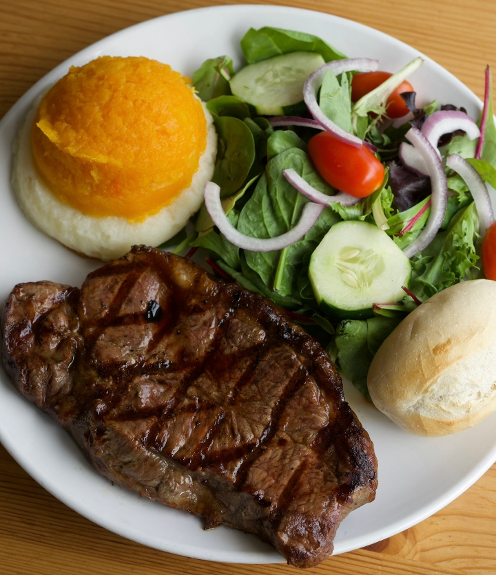 NY Strip Steak.
