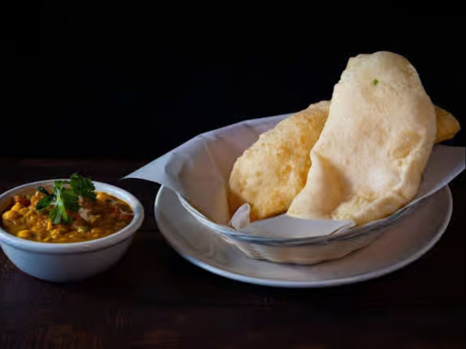 CHANA BHATURE.