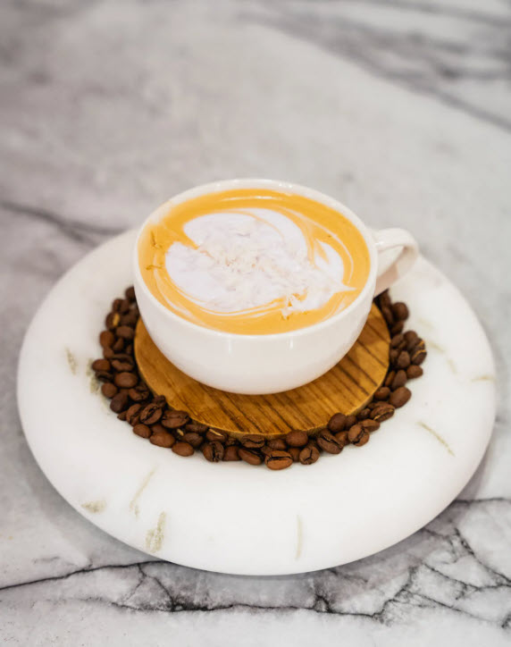 Coconut Taro Latte.