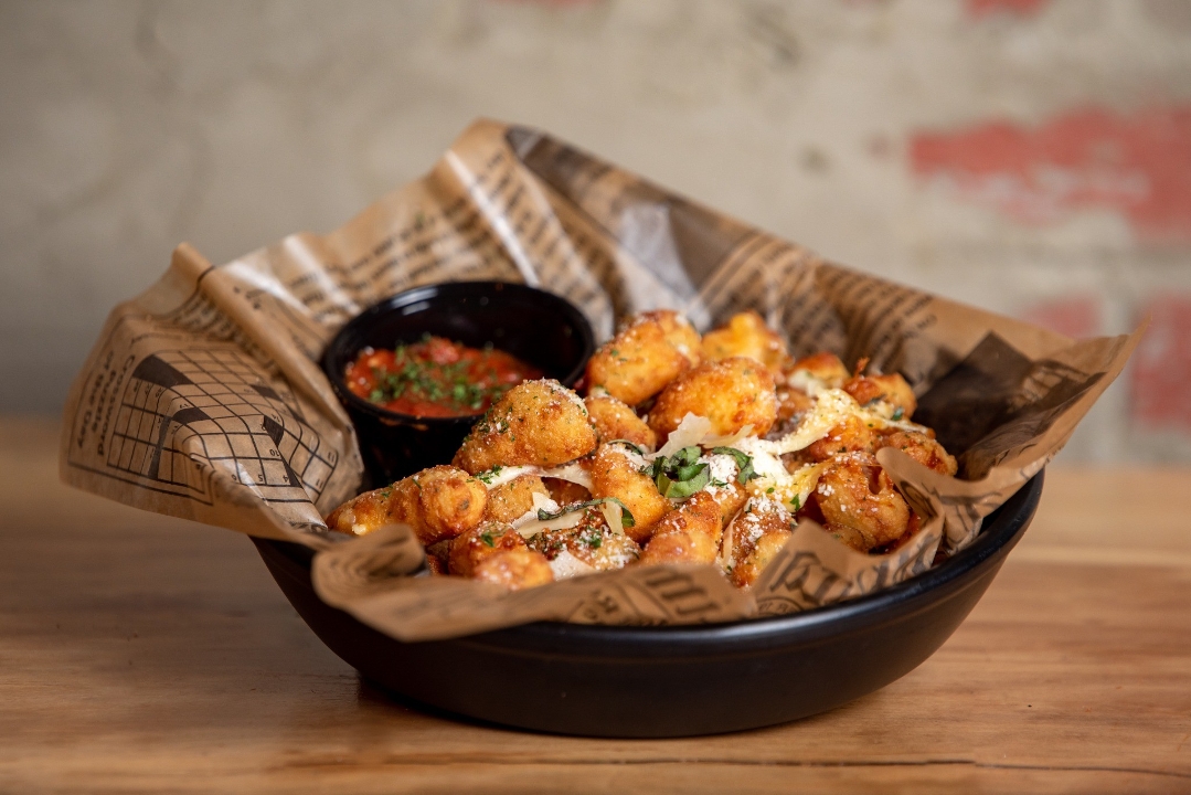 Garlic Breaded Cheese Curds.