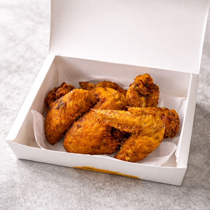 4 Pieces Fried Wings.