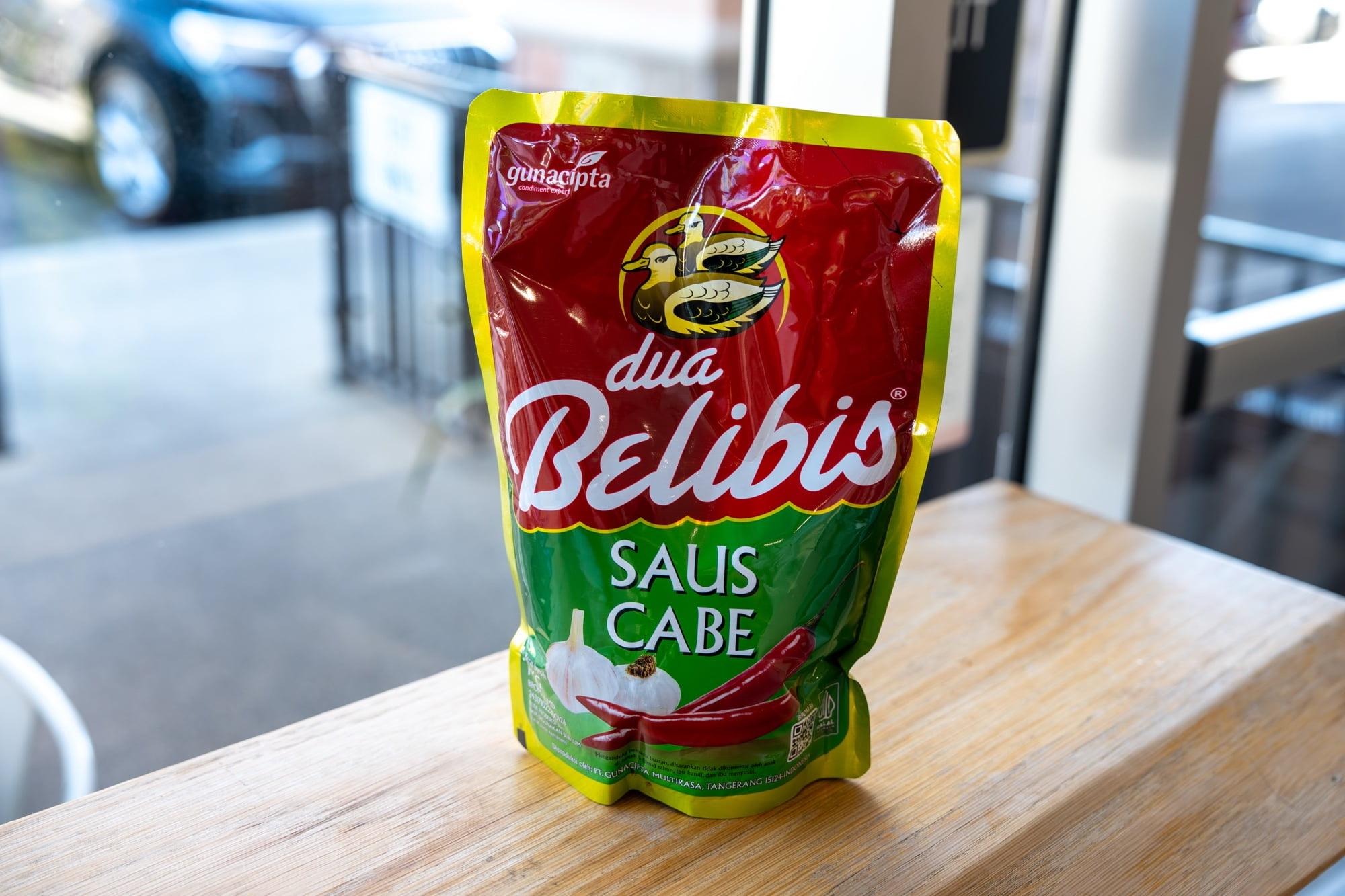Belibis Hot Sauce Pouch.