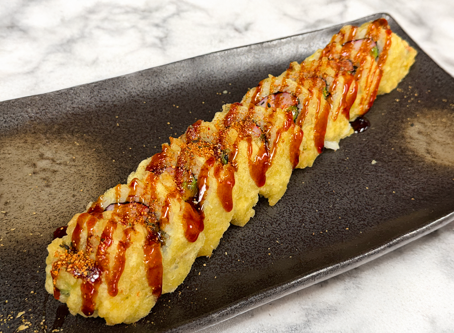 Crazy Boy Tempura Roll.