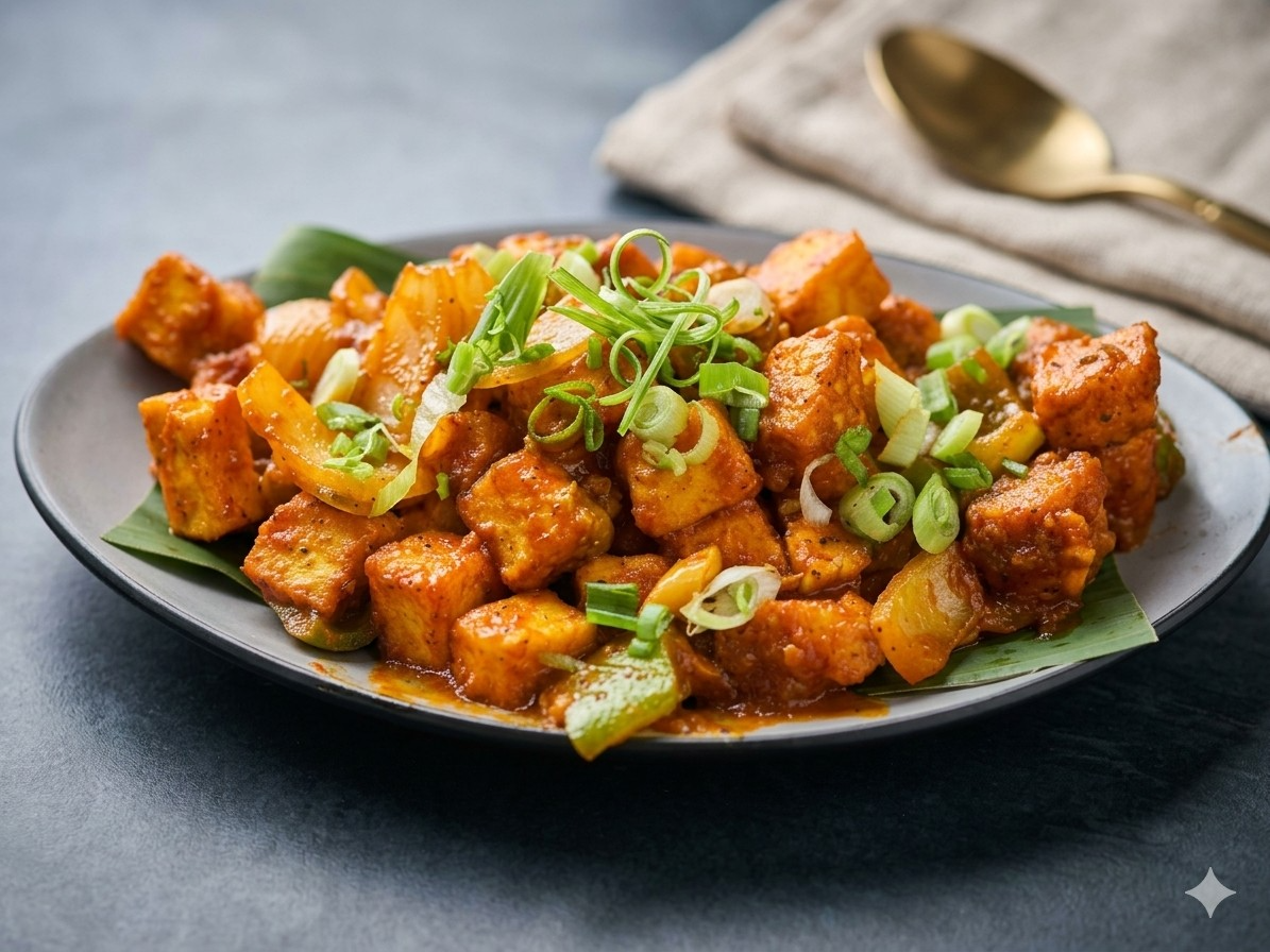 Paneer Manchurian.