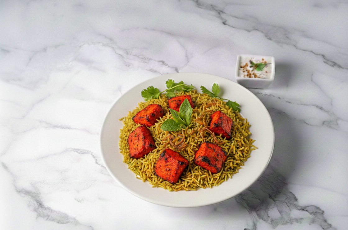 Chicken Tikka Biryani.