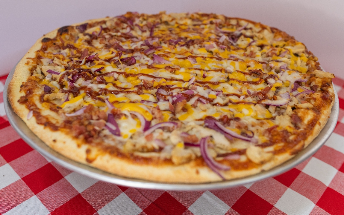 18 In BBQ Chicken Pizza.