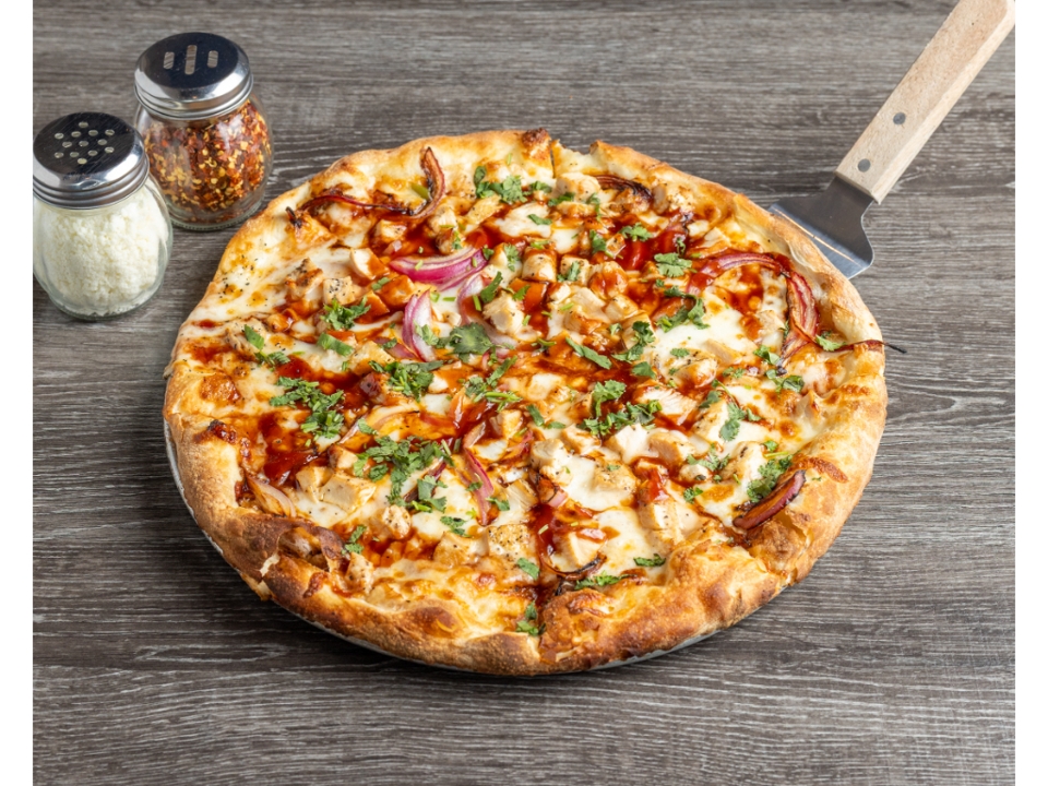 BBQ Chicken Pizza.