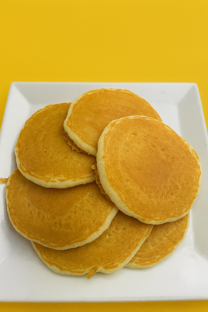 6 Silver Dollar Pancakes.