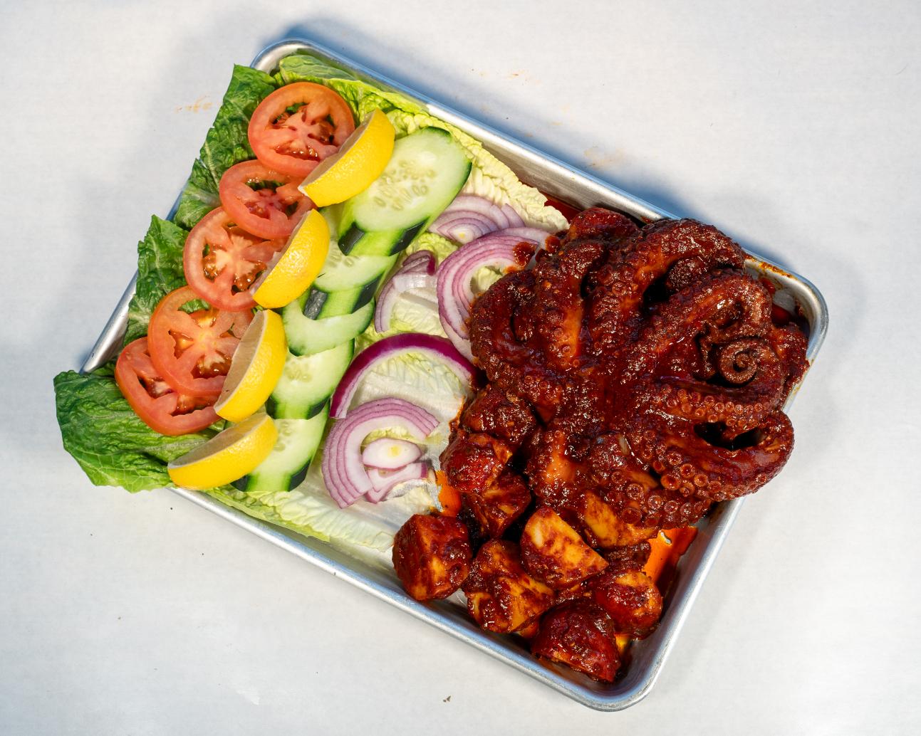 Pulpo asado.