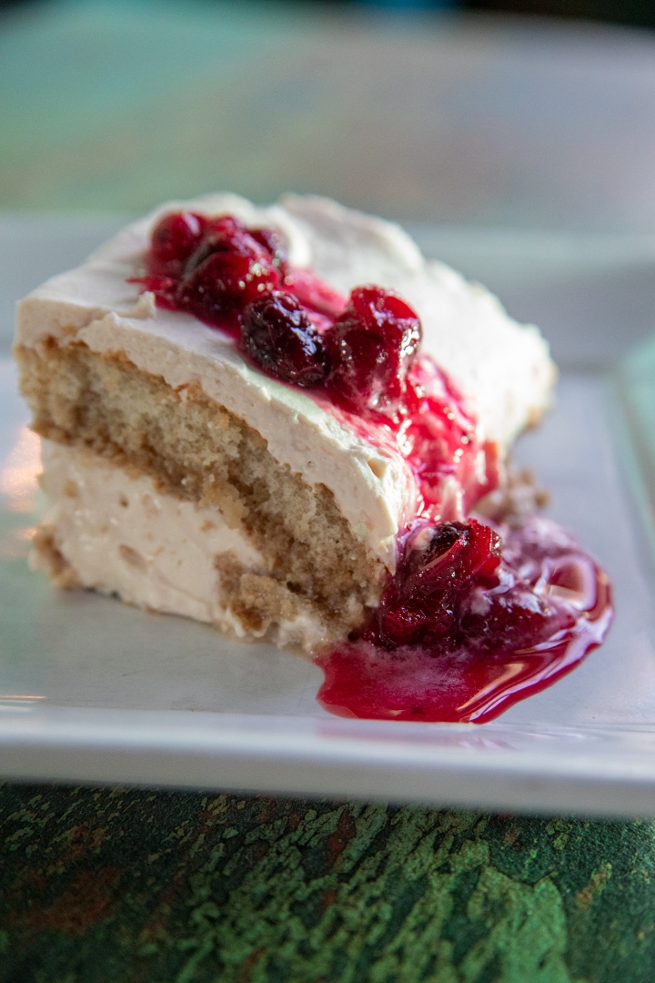 Blood orange tiramisu.