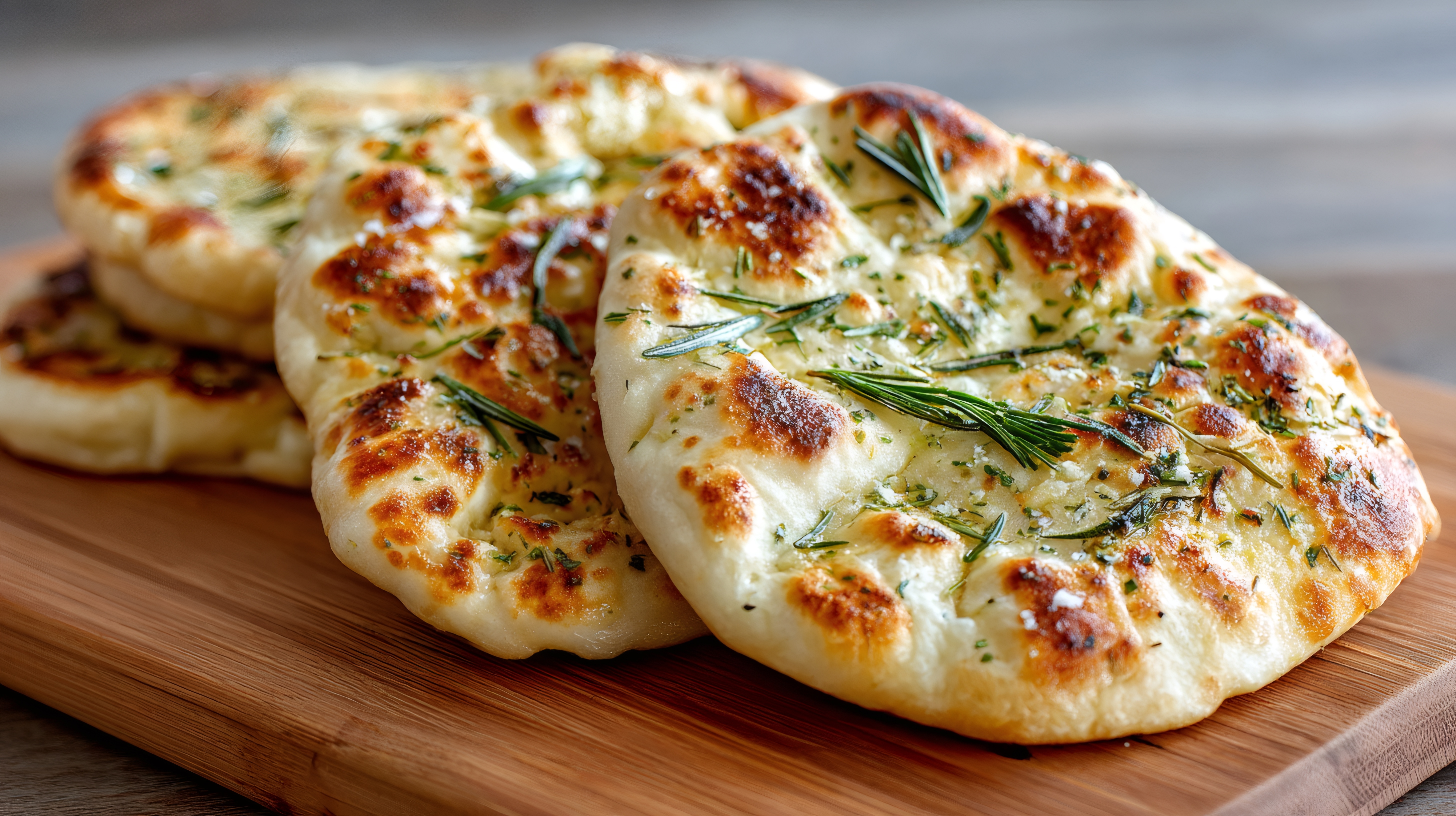 Rosemary Garlic Naan.