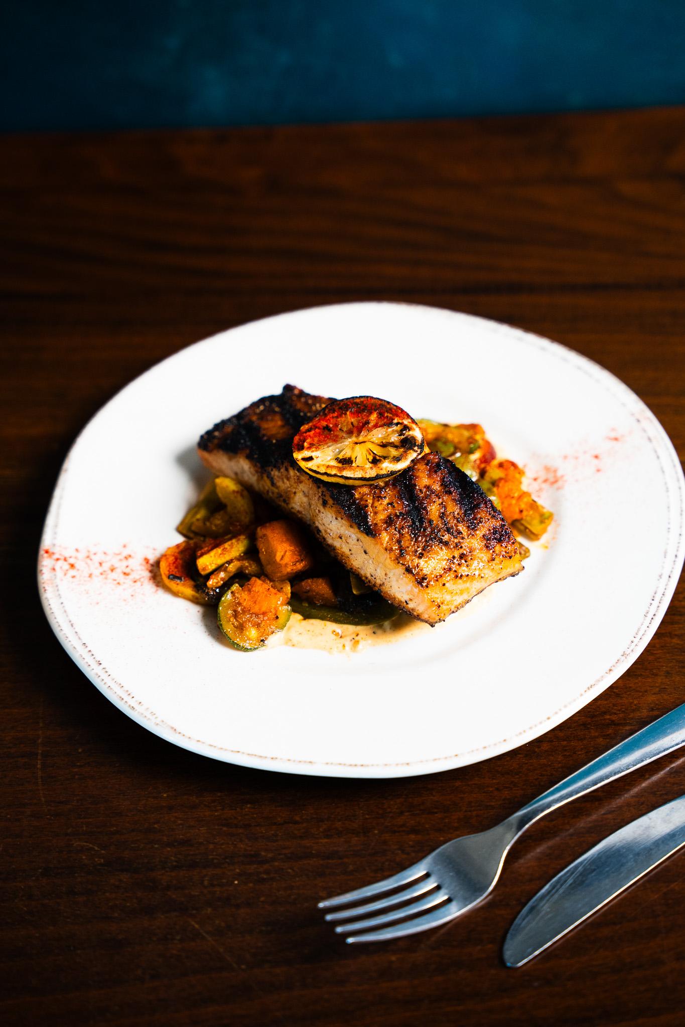 Grilled Salmon.