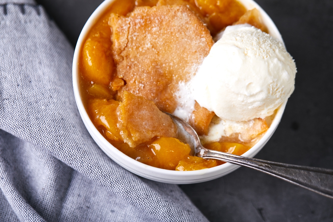 Peach Cobbler.