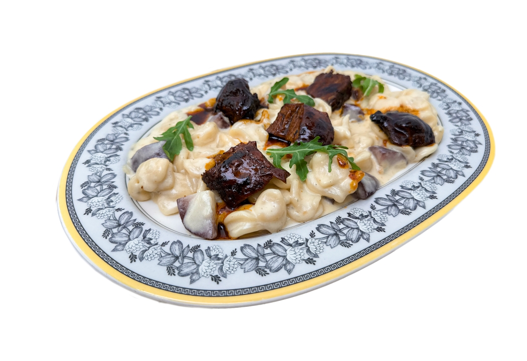 Orecchiette Alla crema de Gorgonzola.