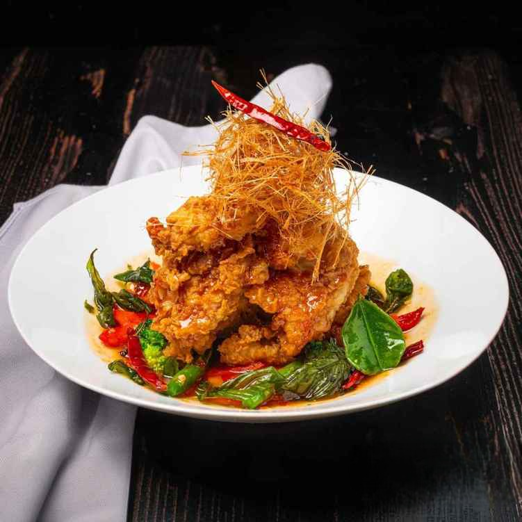 SF12. 湖南脆皮斑塊/Hunan Crispy Fish Filet.