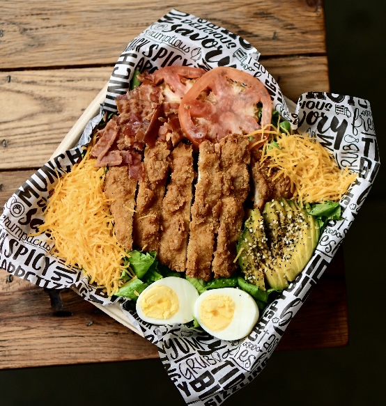 Chick'n Cobb Entree Salad.