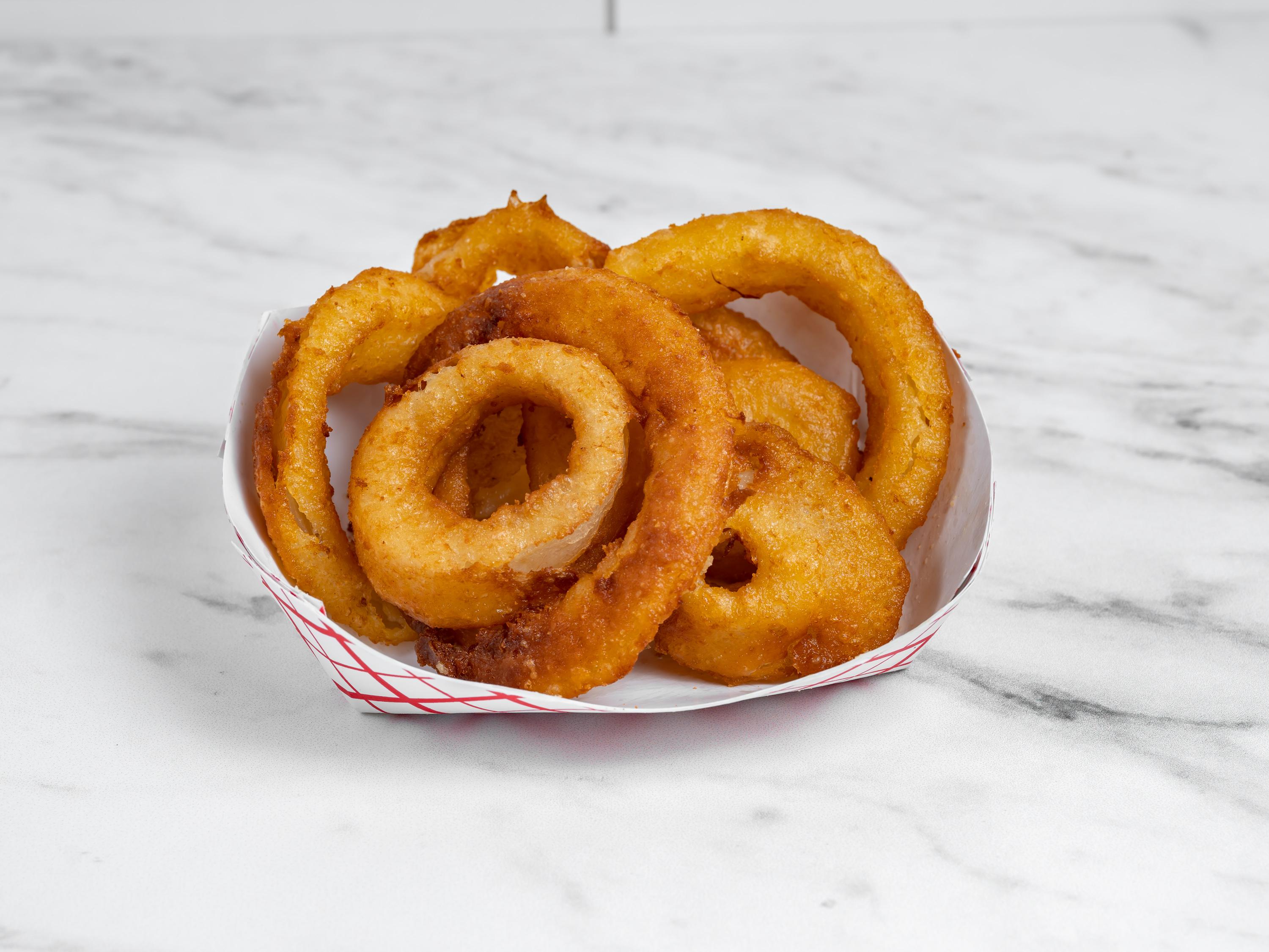 Steak Cut Beer Battered Onion Rings.