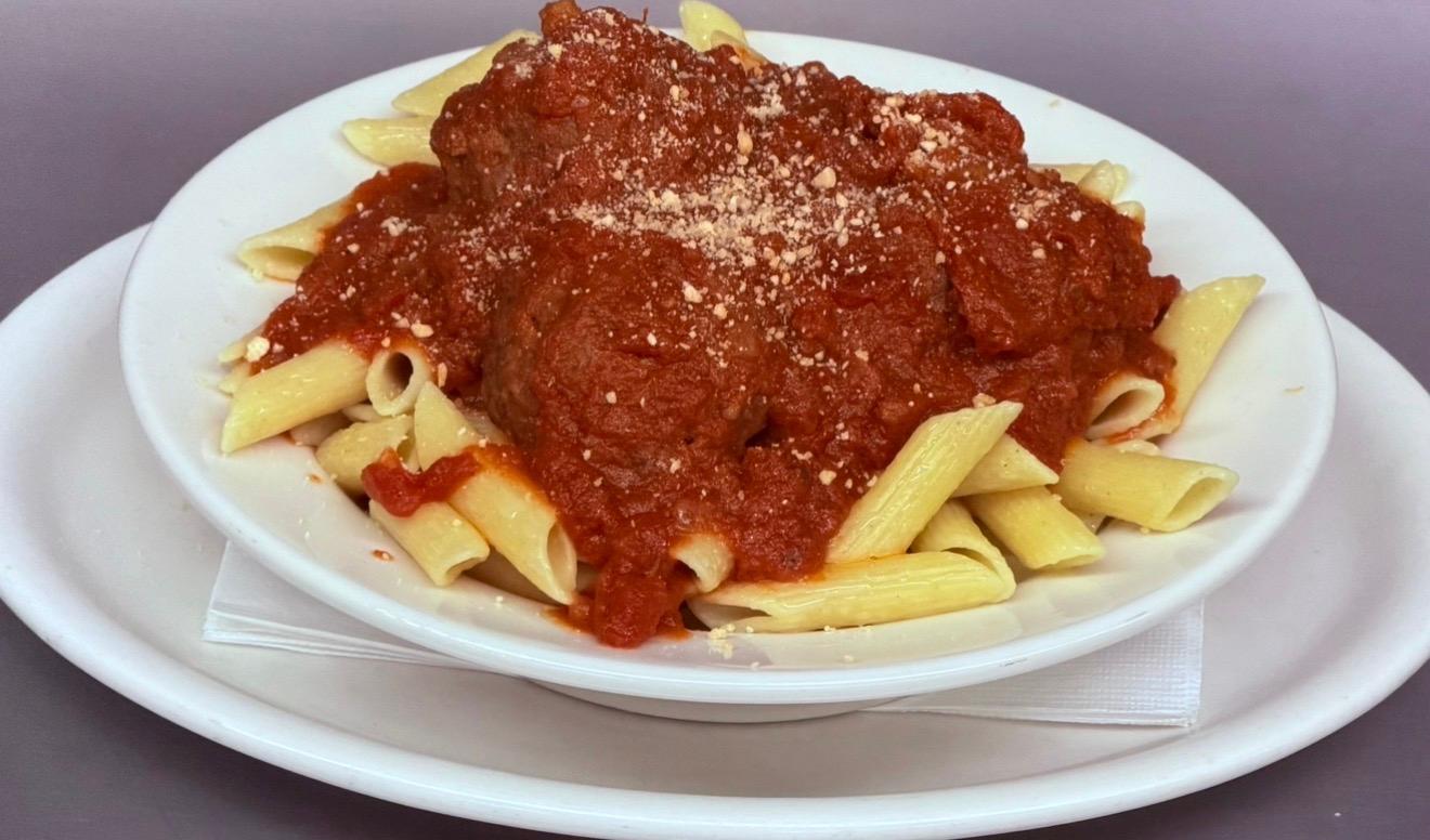 Ziti w/Meatballs.