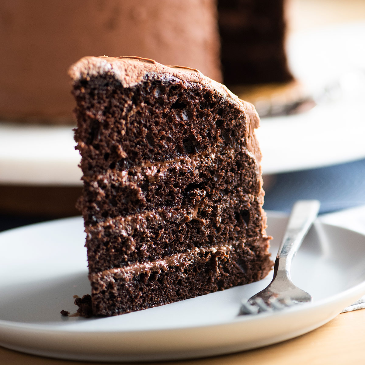 Chocolate Cake Slice.