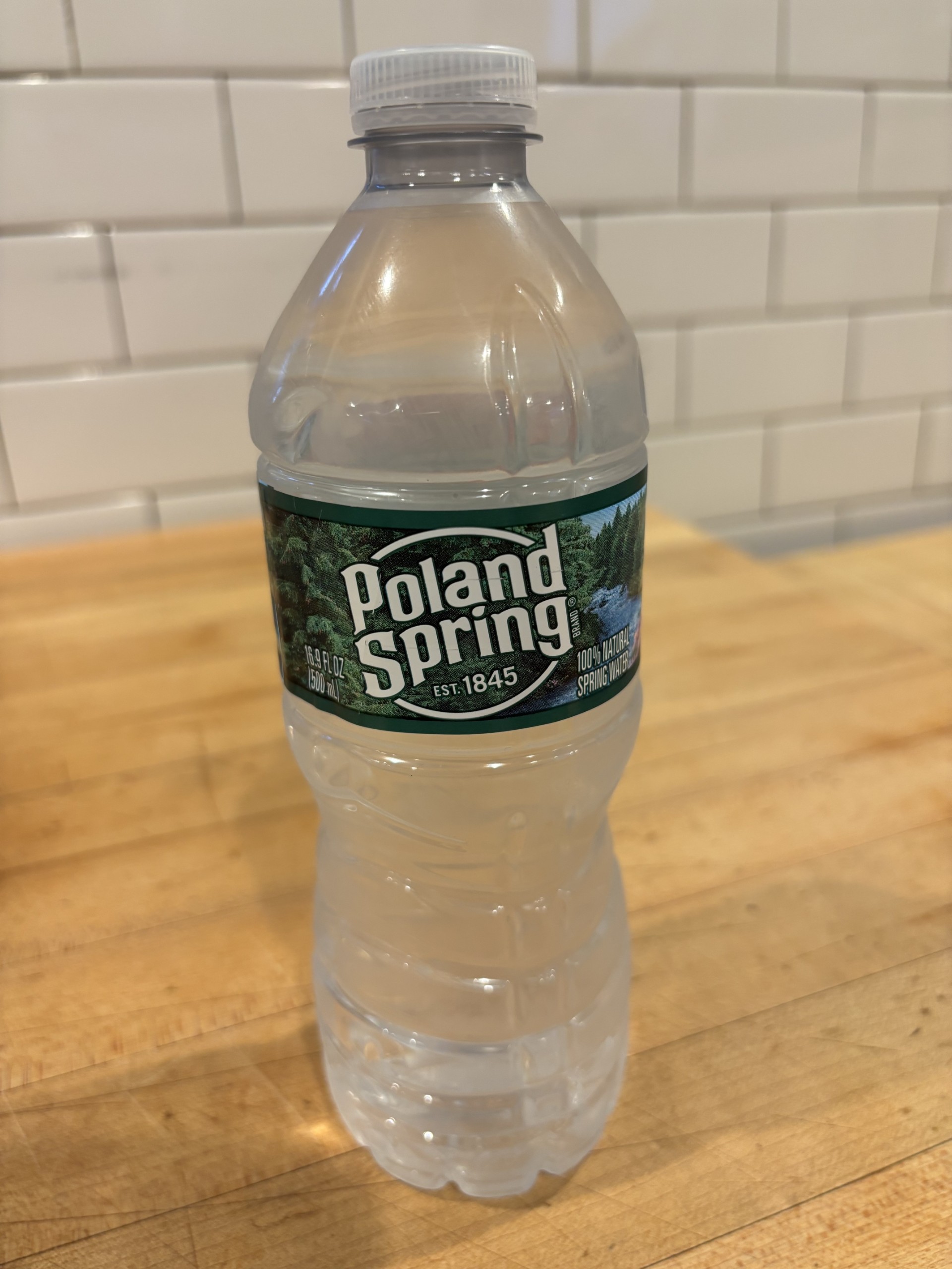 Poland Spring Water.